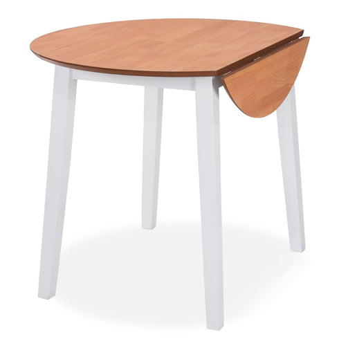 Maison Madeleine -  Dining Set 5 Pieces MDF and Rubberwood White